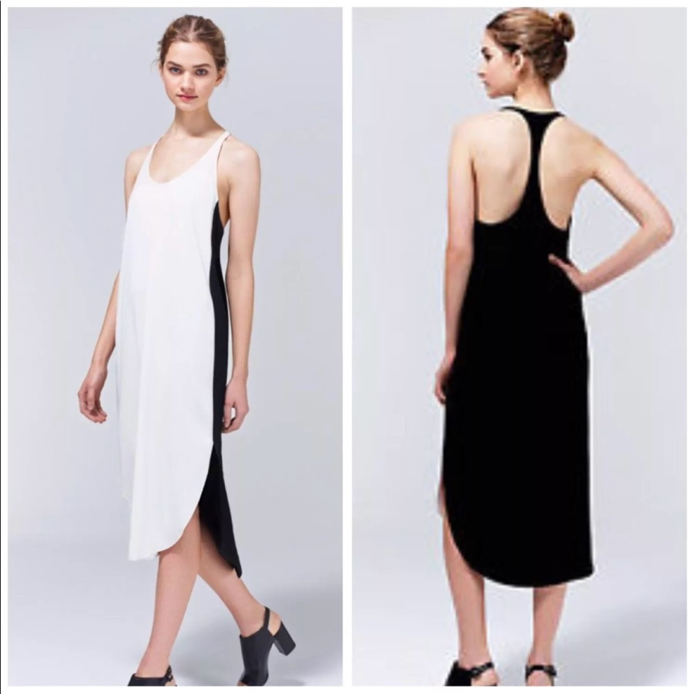 Aritzia WILFRED Colonne High Low Maxi Dress Sz XS